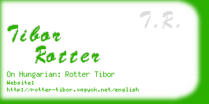 tibor rotter business card